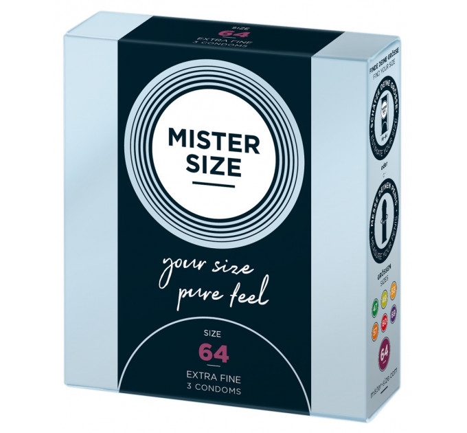 Презервативи Mister Size 64mm pack of 3