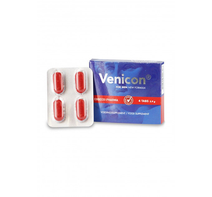 Таблетки для потенции Venicon for Men, (цена за упаковку, 4 таблетки)