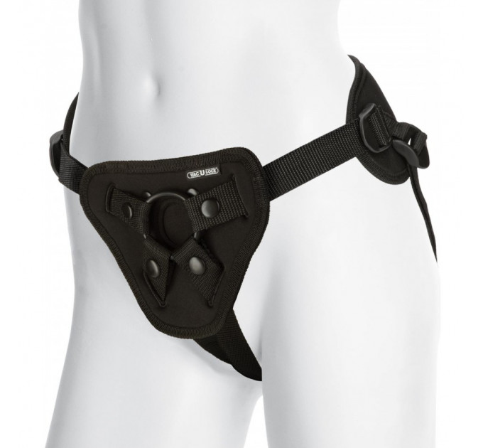 Трусики для страпону універсальні Doc Johnson з ущільненою спинкою Supreme Harness w. Plug