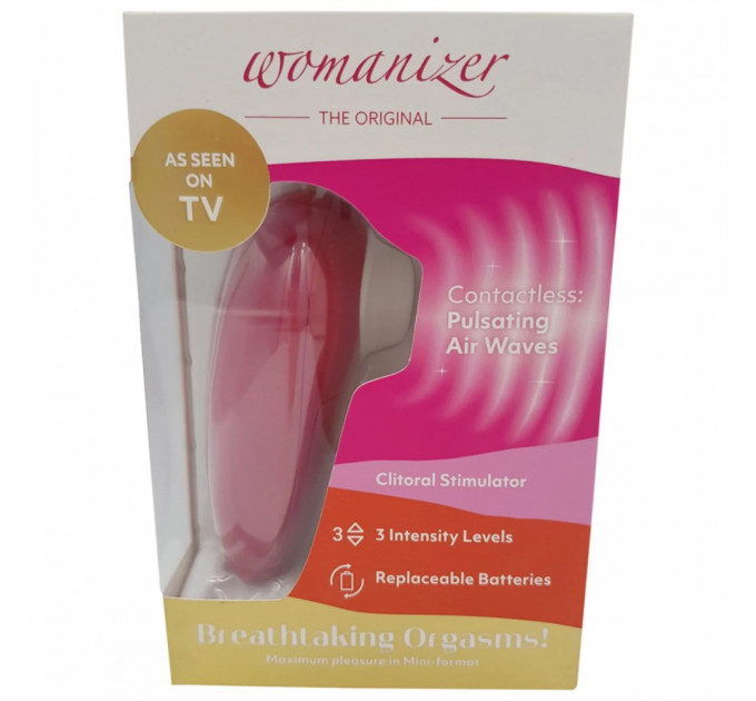 Вакуумный клиторальный стимулятор WOMANIZER Mini Red Wine