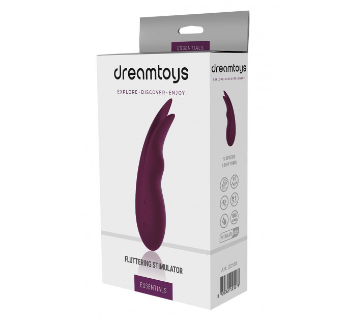 Вибратор для клитора и сосков Dream Toys Essentials Fluttering Stimulator, фиолетовый