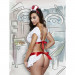Игровой костюм медсетры Baci Cheeky Nurse Lingerie White/Red OS