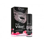 Рідкий вібратор Orgie DUAL VIBE! коктейль Джин-тонік полуниця, 15 мл