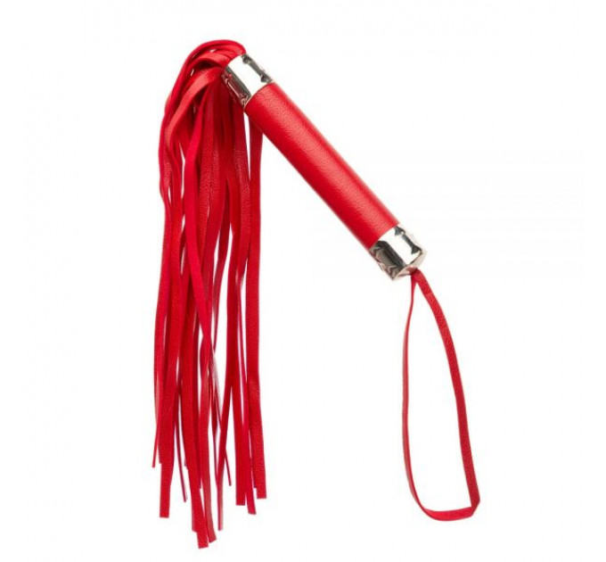 F61424 Плетка из экокожи FLOGGER RED