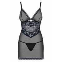 Сорочка Obsessive 866-CHE-1 chemise & thong L/XL