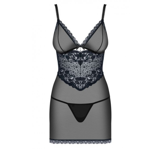 Сорочка Obsessive 866-CHE-1 chemise & thong L/XL