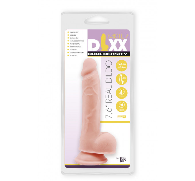 Фаллоимитатор с двойной плотностью MR. DIXX 7.6INCH DUAL DENSITY DILDO