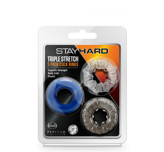 Набір ерекційних кілець STAY HARD TRIPLE STRETCH