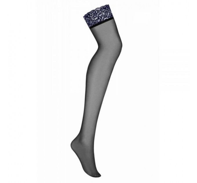 Чулки Obsessive Drimera stockings blue S/M