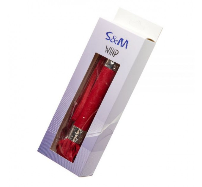 F61424 Плетка из экокожи FLOGGER RED