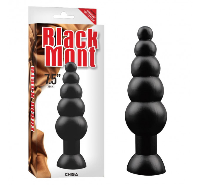Анальна пробка Chisa Black Mont чорний, Large