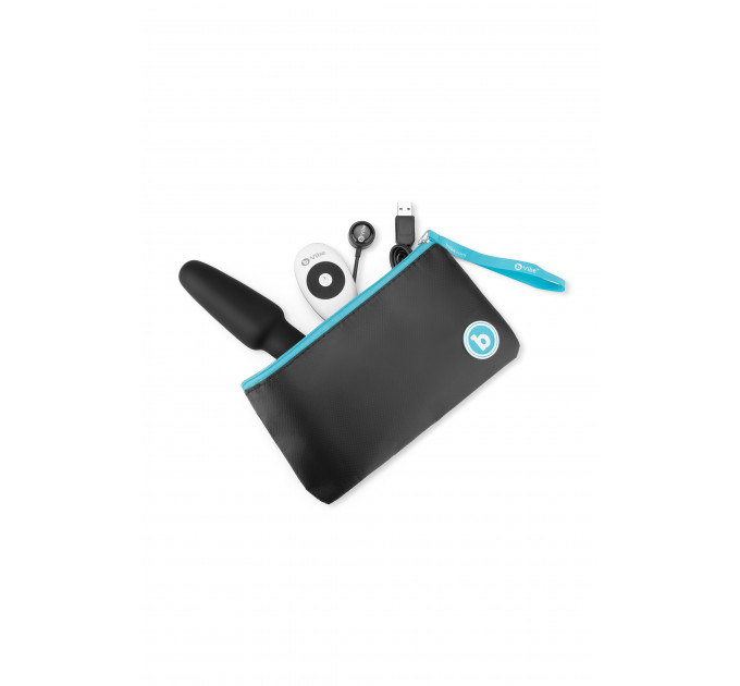Анальна пробка з вібрацією та пультом керування B-VIBE RIMMING PLUG 2, чорна