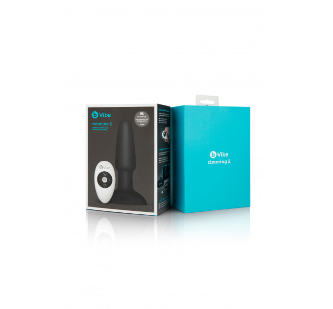 Анальна пробка з вібрацією та пультом керування B-VIBE RIMMING PLUG 2, чорна