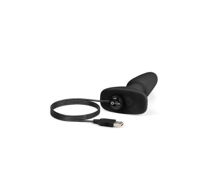 Анальна пробка з вібрацією та пультом керування B-VIBE RIMMING PLUG 2, чорна