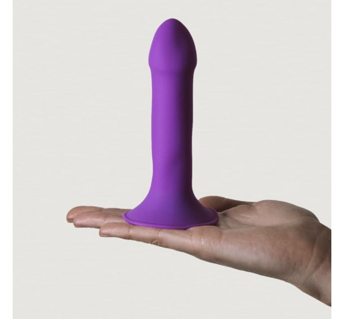 Фаллоимитатор термореактивный Adrien Lastic Hitsens 6 на присоске, фиолетовый