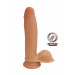 Фалоімітатор з кібершкіри з присоскою Toy Joy Dual Density Dildo, бежевий