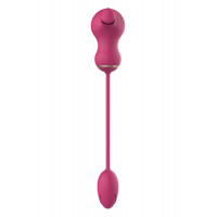 Гнучкий подвійний стимулятор та вібраційне яйце Dream Toys Essentials, рожевий