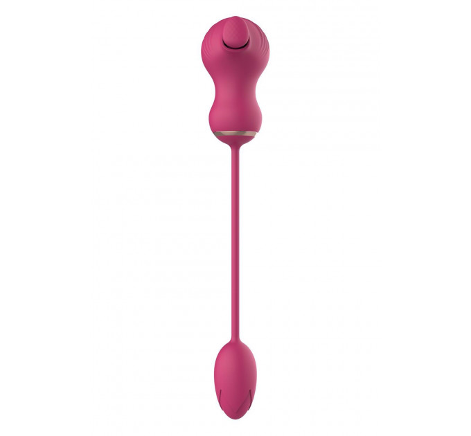 Гибкий двойной стимулятор и вибрационное яйцо Dream Toys Essentials, розовый