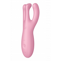 Гнучкий смарт-вібратор Satisfyer Threesome 4 Connect App рожевий