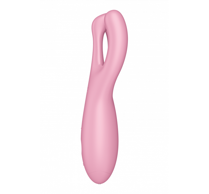 Гибкий смарт вибратор SATISFYER THREESOME 4 CONNECT APP PINK