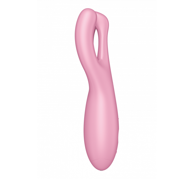 Гибкий смарт вибратор SATISFYER THREESOME 4 CONNECT APP PINK