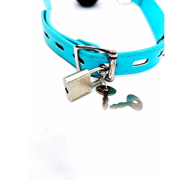Кляп DS Fetish Ball gag blue