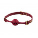 Кляп шарик с отверстиями в виде сердца UPKO Desire for Mouth Bondage Collection, красный