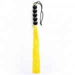 Кнут Желтый 45 см ручка с 5 шариков FLOGGER DS Fetish