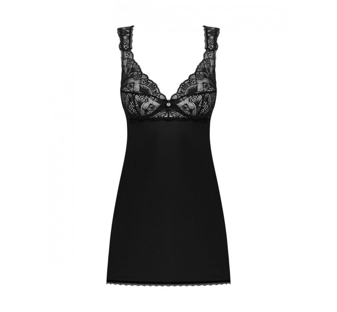 Комплект Пеньюар и трусики Donna Dream babydoll, черный, XS/S