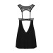 Комплект Пеньюар и трусики Donna Dream babydoll, черный, XS/S