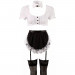 Костюм горничной Cottelli Collection Maid Set, 6 предметов, черно-белый, M