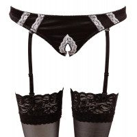 Костюм горничной Cottelli Collection Maid Set, 6 предметов, черно-белый, M