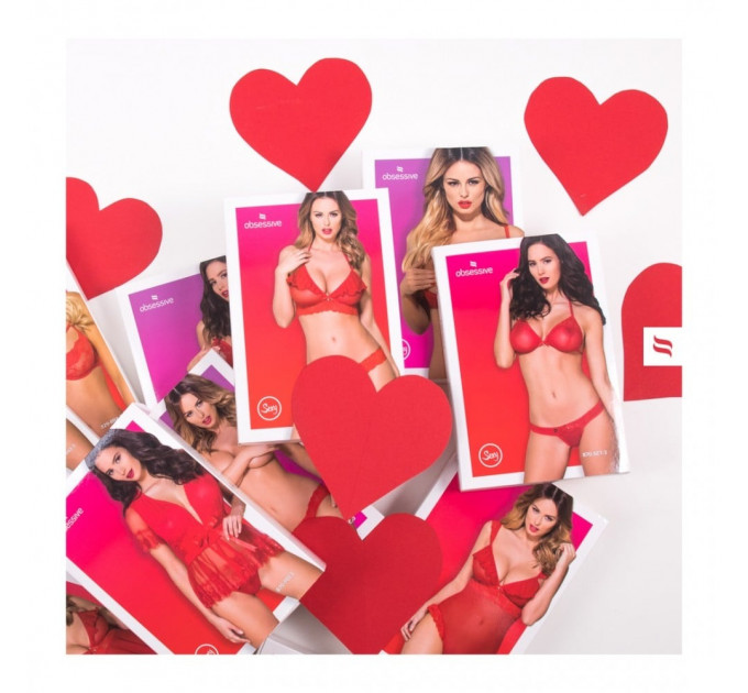 Купальник раздельный розовый Obsessive Lollypopy 2-pcs set S/M