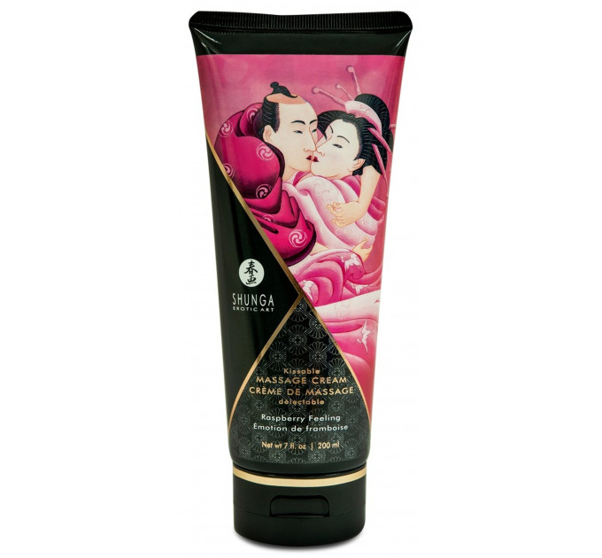 Масcажний крем Shunga Raspberry Feeling «Малиновое чувство», 200 мл
