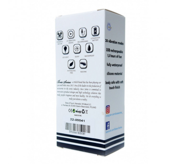 Мини-Вибратор для клитора розовый Rechargeable Mini Masager USB 20 Functions