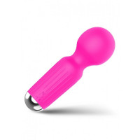Міні-вібратор для клітора рожевий Rechargeable Mini Masager USB 20 Functions