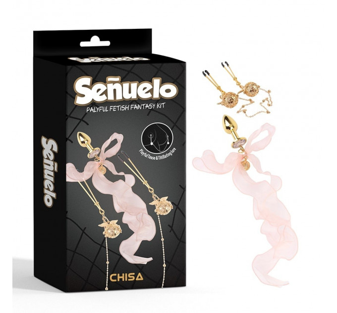 Набор CHISA Senuelo Palyful Fetish Fantasy Kit анальная пробка и зажимы для сосков