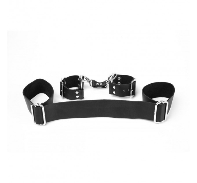 Набор наручников HC8B Candy Hero, экокожа, черные, One Size