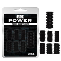 Насадка на пеніс із відкритою головкою Chisa GK Power, чорна, 1 шт