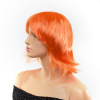 Парик каре с челкой Fetish Hair, оранжевый, 25 см