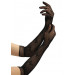 Перчатки в сеточку удлиненные с бабочками BACI Butterfly Lace Opera Gloves, черный