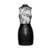 Платье виниловое Noir Handmade Short dress with powerwetlook skirt and tulle top S