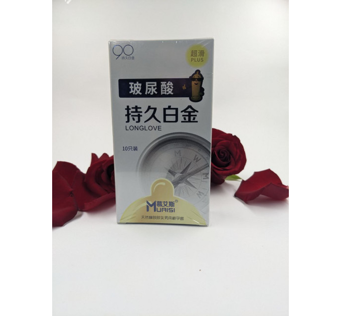Презервативи з натурального Muaisi латексу Long Love White 10шт