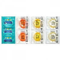 Презервативи зі смаком кокосу, 53мм, Рasante Tropical condoms, за 6 шт.
