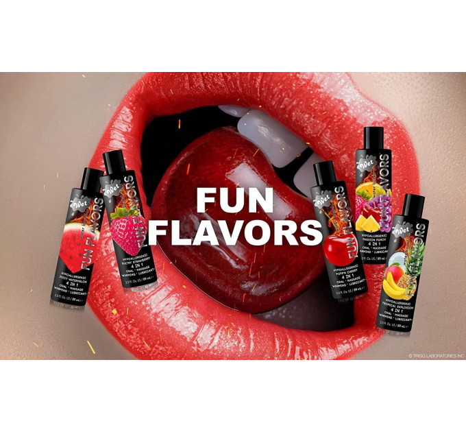 Розігрівач лубрикант Wet Fun Flavors Tropical Fruit Explosion (мультифрукт) 30 мл