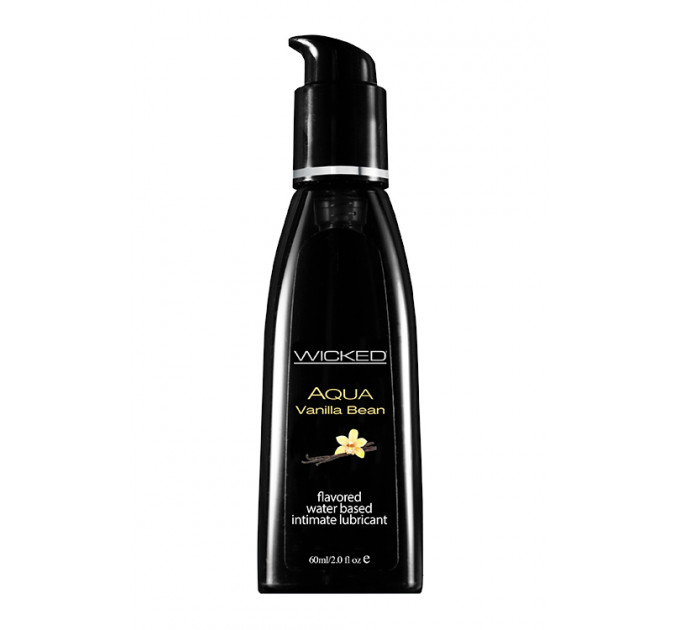 Съедобный лубрикант со вкусом ванили WICKED AQUA 60ML