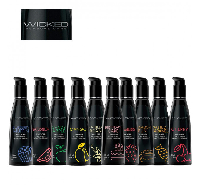 Съедобный лубрикант со вкусом ванили WICKED AQUA 60ML