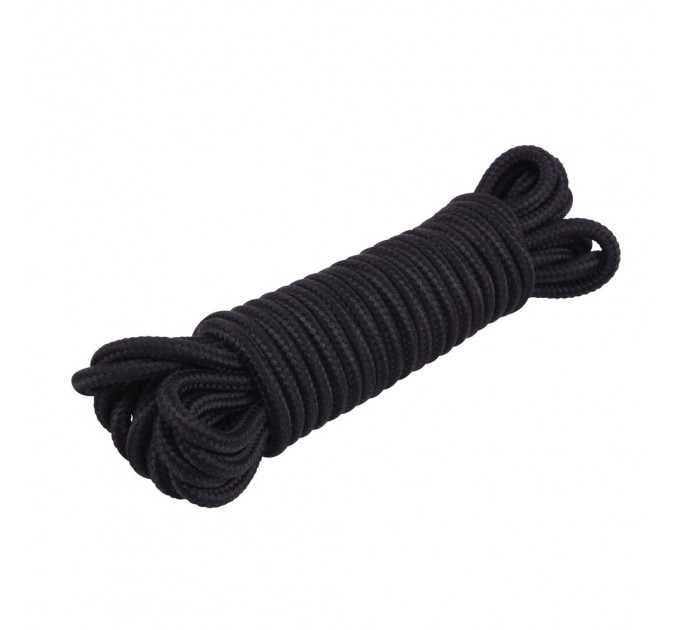 Веревка для бондажа и шибари Chisa Hi-Basic Mini Silk Rope Cotton черная, 10 м