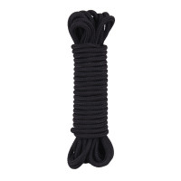 Мотузка для бондажу та шибарі Chisa Hi-Basic Mini Silk Rope Cotton чорна, 10 м