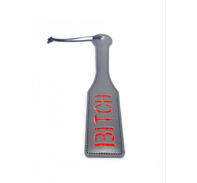 Шлепалка квадратная с надписью Bitch PADDLE, черная, 31,5 см